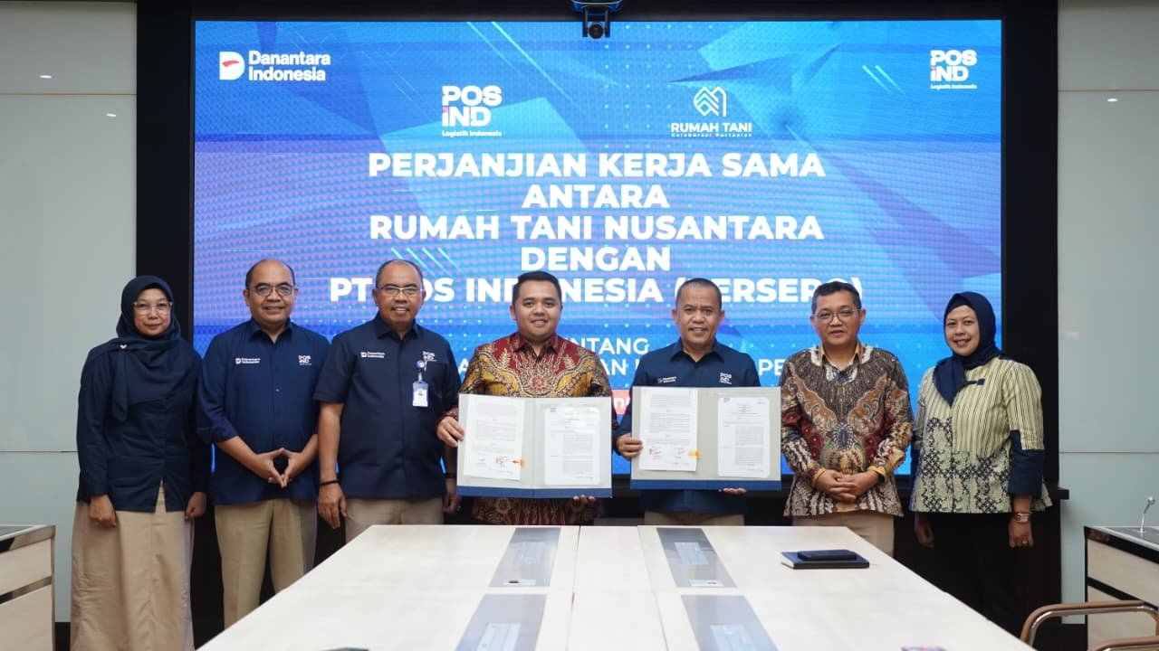 Pos Indonesia dan Rumah Tani Nusantara Kerja Sama Perkuat Rantai Pasok Pangan Nasional